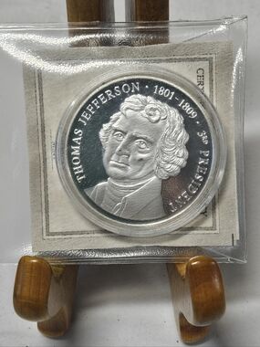 President Thomas Jefferson Amerian Mint Commemorative Coin Medal